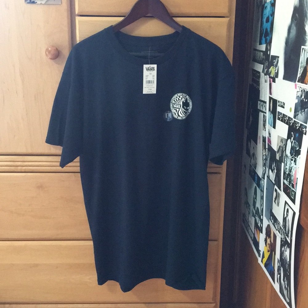 Vans x Spitfire Navy Blue Tee Shirt New With Tags